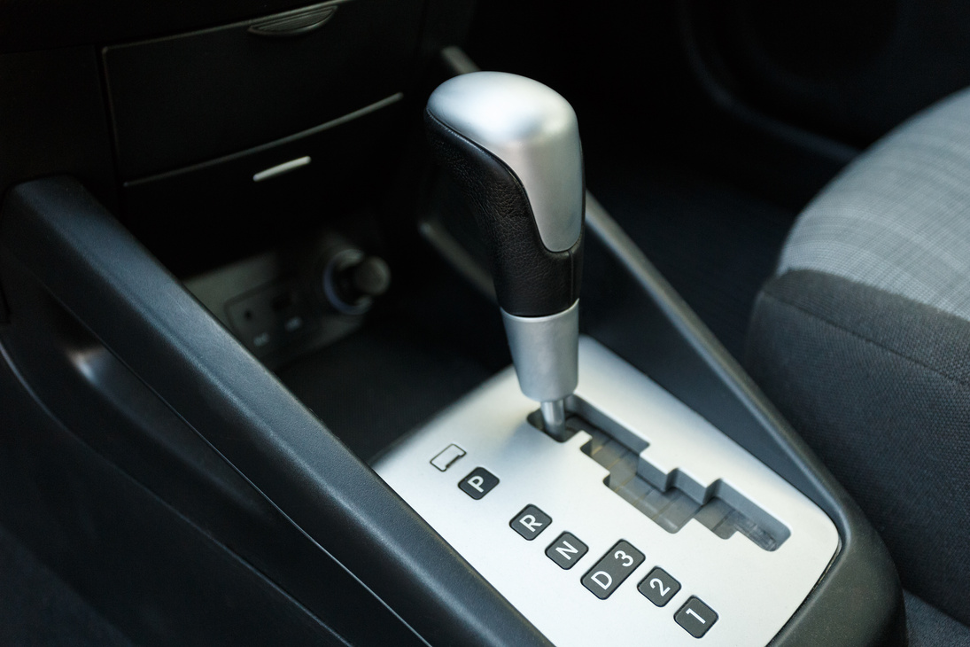 Automatic transmission car, close up